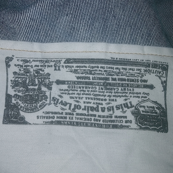 Levis 501 Mens 54x30 Dark Wash Straight Button Fly  Jeans - Picture 4 of 15